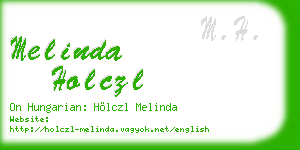 melinda holczl business card